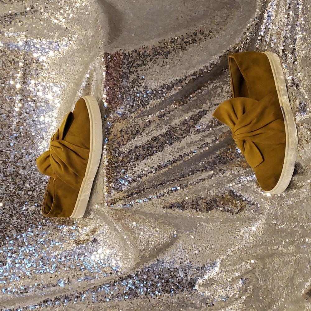 Faux suede shoes